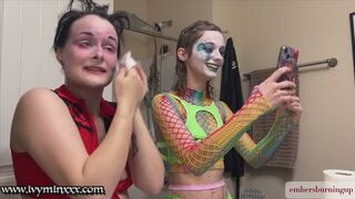 Taking Off the Clown Makeup and Wigs with Ivy