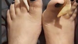 Sensual Feet in Roses Fantasy