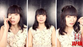 Himeka TAKAHOSHI digs and licks her snot on fixed cam