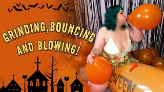Blowing up orange loons and grinding on my banner balloon