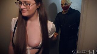 Halloween whore fucks trick-or-treater dressed up like a monster