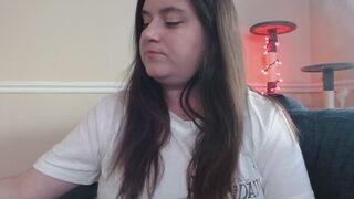 Smoking in a white t shirt