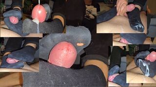 Mistress Marys extreme cock trample - Part 3 - Cumplosion with worn Black Socks