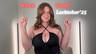 WHICH HAND: LOCKTOBER'25 - Interactive Femdom POV by Sadistichoneyb Miss Honey with Cock Tease, Mental Games and Chastity