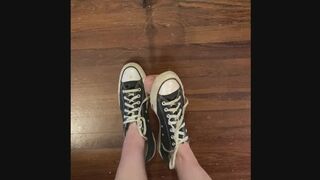 Miss Lex Jerks Off Dildo With Dirty Chuck Taylors