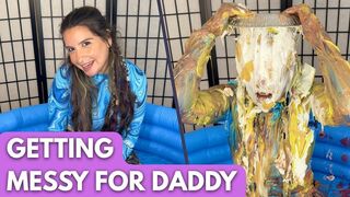 Am I Messy Enough for You, Daddy? | POV Sploshing & Dildo Play