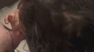 Latina gives older white guy amazing blow job