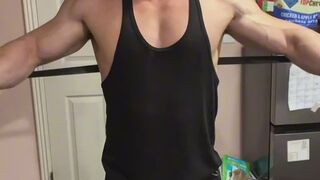 Resistance Band Flex & Strip – Bodybuilder Muscle Worship