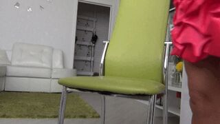 You can look under my pink dress d