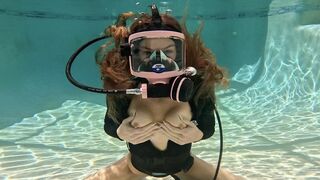 Full Face Scuba Self Fucking Show with Nathalia 1080p