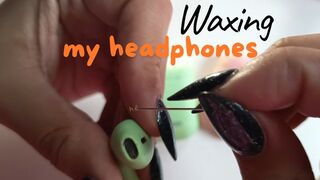 Waxing my headphones a lot earwax