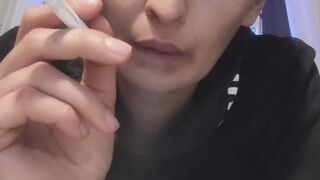 Anna Sparkle smoking Dunhill from Bulgaria