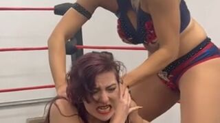 blonde Barbie dominates red head