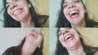 Laughing secretly