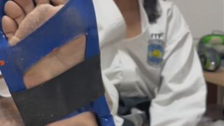 Pervert was spying on my Taekwondo Feet