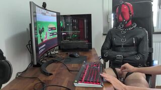 BDSM gay gaming with my favourite slave toy
