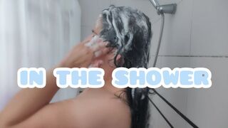 In the shower