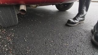 Revving with exhaust view 1