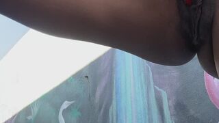 Kelsey Rose Uses a Pink Vibrator and PInk Dildo to Pleasure Herself in a White Bikini Showing Off Her Big Boobs