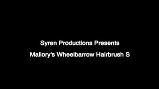 Mallory's Wheelbarrow Hiarbrush Spanking (MKV)