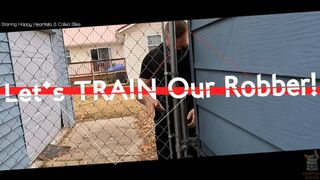 Let's TRAIN Our Robber! Starring Happy Heartfella & Calisa Bliss - Happy Breaks In Only To Be Caught and Turned Into A Slave By Mistress Bliss - Male Bondage Slave Training Nipple Clamps Vibrator
