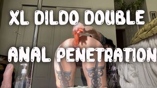 XL Dildo Double Anal Penetration
