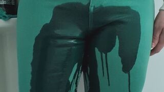 Wetting My Tight Green Jeans for You