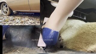 Watch my Buick exhaust pipe BLOW leaves while you blow your load!