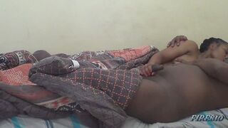 Dick play and stroking while deep kissing, then sucked black cock