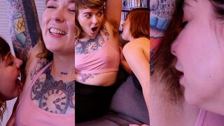 Sweaty Gym Girl Armpit Licking and Sniffing