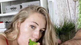 060: Blowjob mit abspritzen ECHTER Schwanz