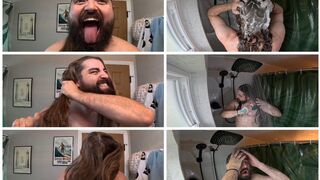 Combo Video Long Hair Big Mouth Morning Shower Routine 1080p