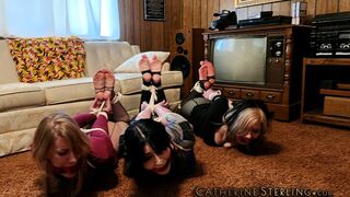 Continuation of containment chronicles, as curious companions Nyxon, Catherine Sterling, and Lexi Lane are having fun being bound and hogtied! Custom Video ! Part Two of Two! HD MP4 Version