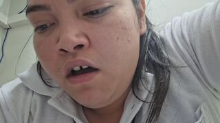 yawning with your mouth closed