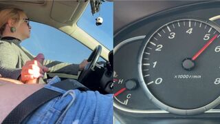 The teacher handjob her student in the car MP4