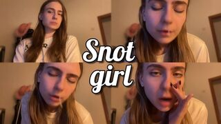 Huge snot fetish