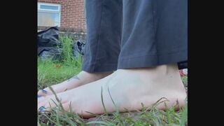 Barefeet muddy time