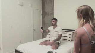 BTS My husbands wrecks mine and a tight asian pussy