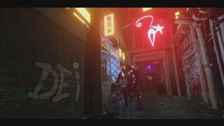 Busty 3D Girl Got Monster Cock Creampie Adventure in Chinatown