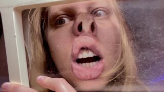 Sensual Close-Up Through Glass — Intense Fetish