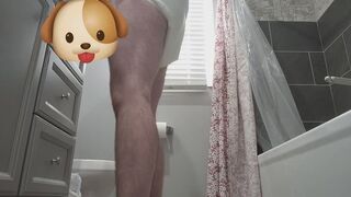 Come clean the toilet with this padded pup!
