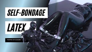 Cuffed Latex Selfbondage Full Rubber enclosure