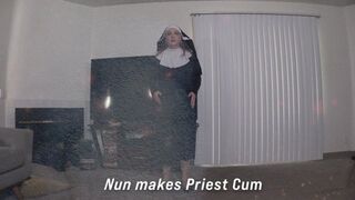 Religious Nun takes care of travelling priest 5