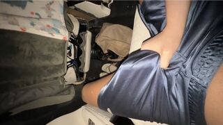 Ballbusting Blow Job and Handjob in The Car Last Night