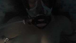 FFM underwater extreme bondage POV