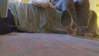 He loves our dirty shoes