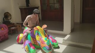 Looner Riding Inflatable Rhyno