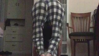 grannie workout with clothing