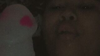 Sucking dildo (Kitty)