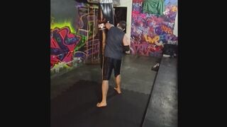 Fighting alone and training